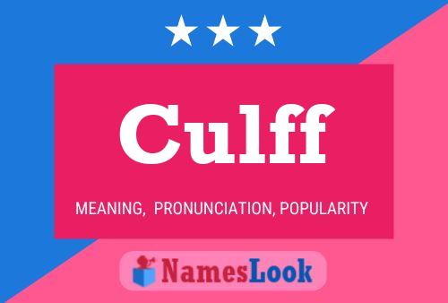 Culff Name Poster