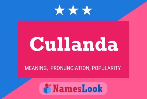 Cullanda Name Poster