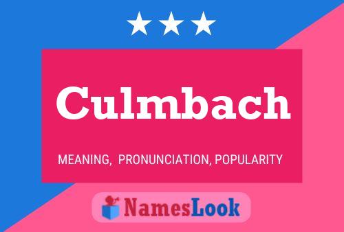 Culmbach Name Poster