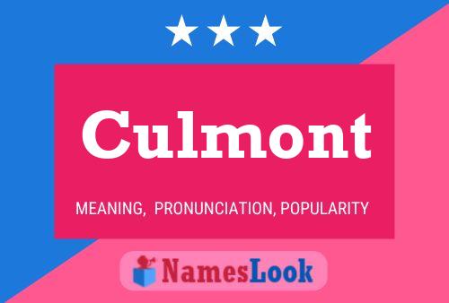 Culmont Name Poster