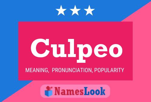 Culpeo Name Poster