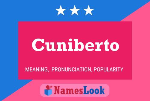 Cuniberto Name Poster