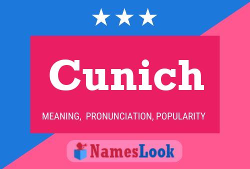 Cunich Name Poster