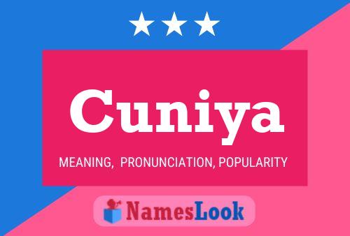 Cuniya Name Poster