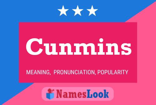 Cunmins Name Poster