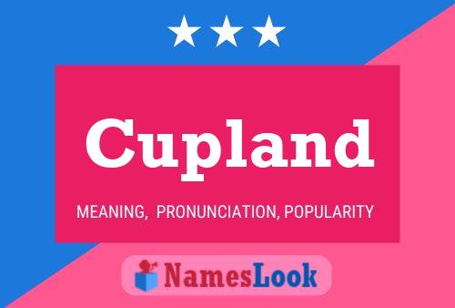 Cupland Name Poster