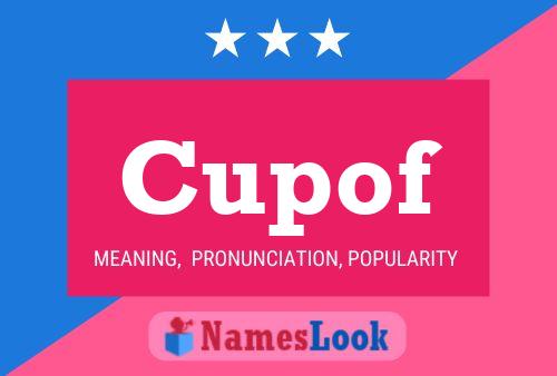 Cupof Name Poster