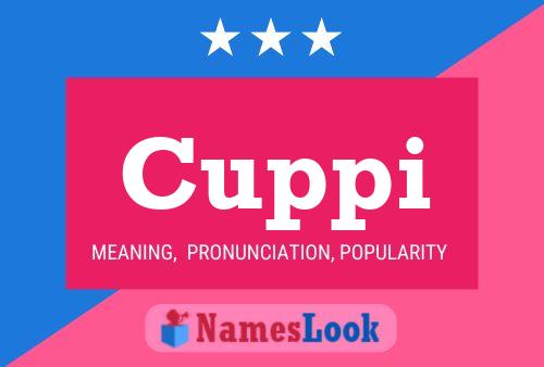 Cuppi Name Poster