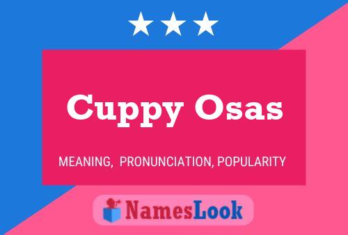 Cuppy Osas Name Poster