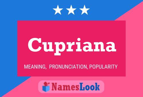 Cupriana Name Poster