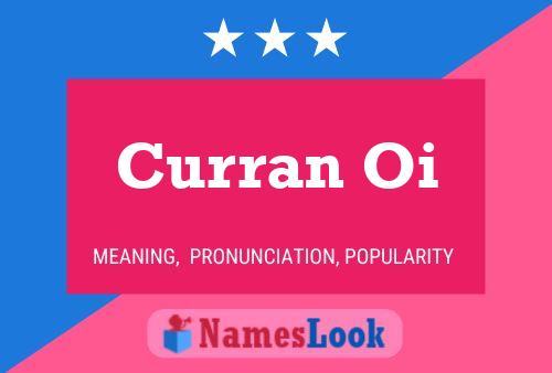 Curran Oi Name Poster