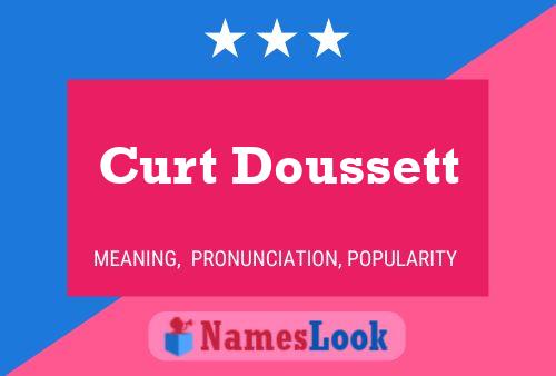 Curt Doussett Name Poster