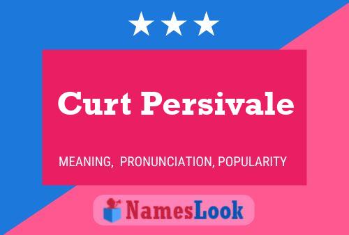 Curt Persivale Name Poster