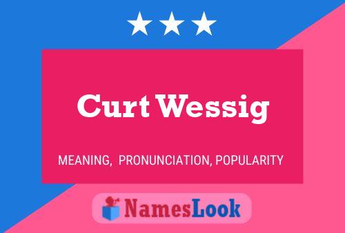 Curt Wessig Name Poster