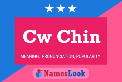 Cw Chin Name Poster