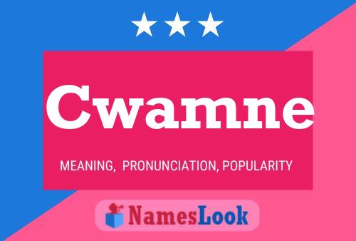 Cwamne Name Poster