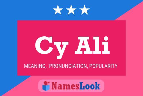 Cy Ali Name Poster