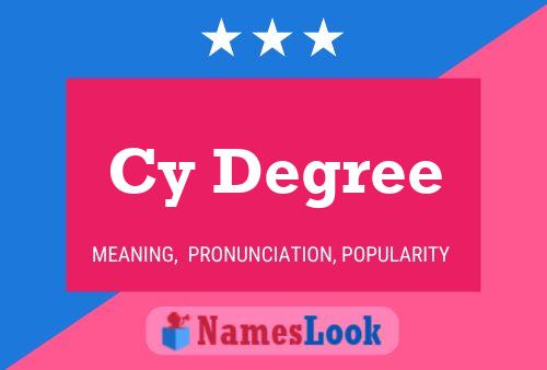 Cy Degree Name Poster