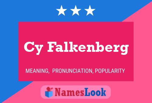 Cy Falkenberg Name Poster