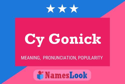 Cy Gonick Name Poster