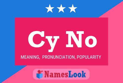 Cy No Name Poster