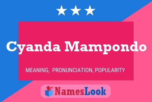 Cyanda Mampondo Name Poster