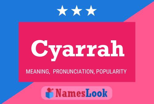 Cyarrah Name Poster