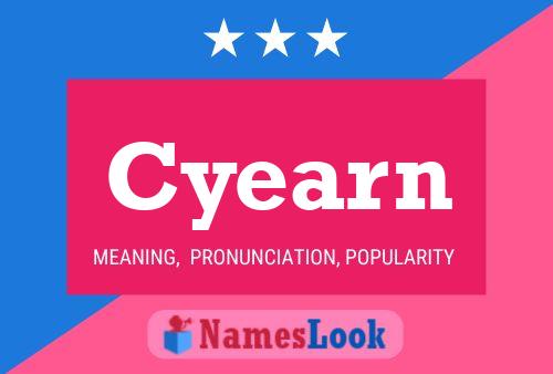 Cyearn Name Poster