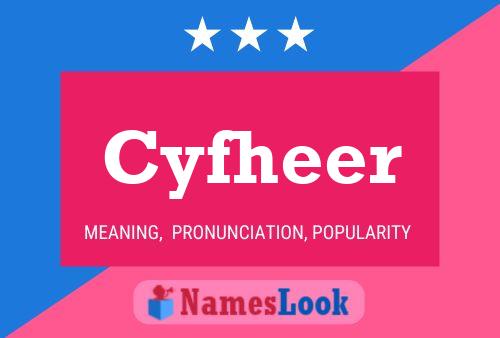 Cyfheer Name Poster