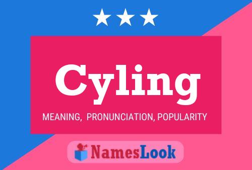 Cyling Name Poster