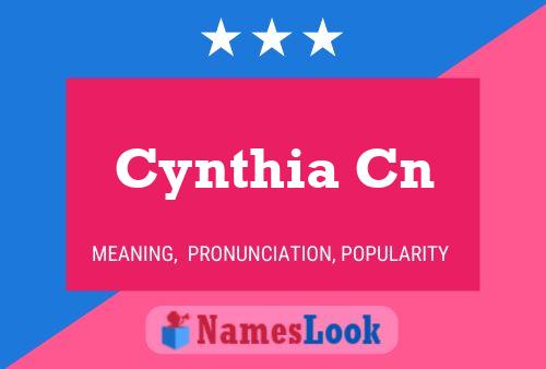 Cynthia Cn Name Poster