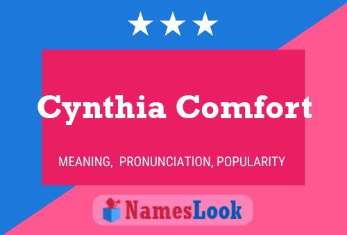 Cynthia Comfort Name Poster