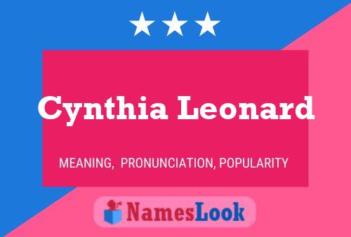 Cynthia Leonard Name Poster