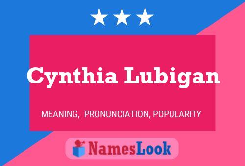 Cynthia Lubigan Name Poster