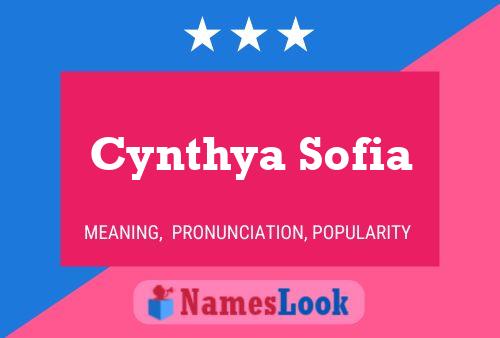 Cynthya Sofia Name Poster