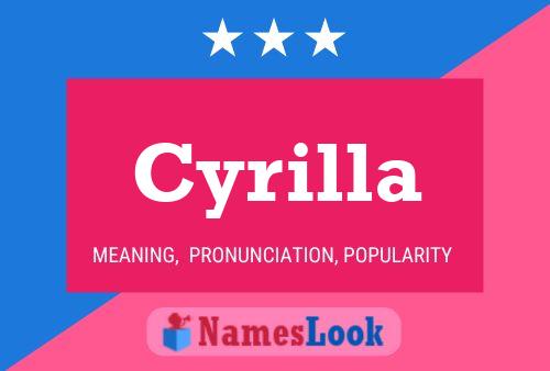 Cyrilla Name Poster