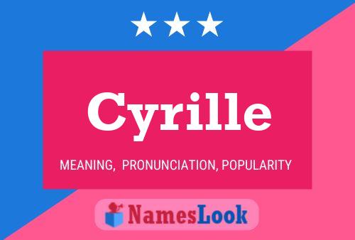 Cyrille Name Poster