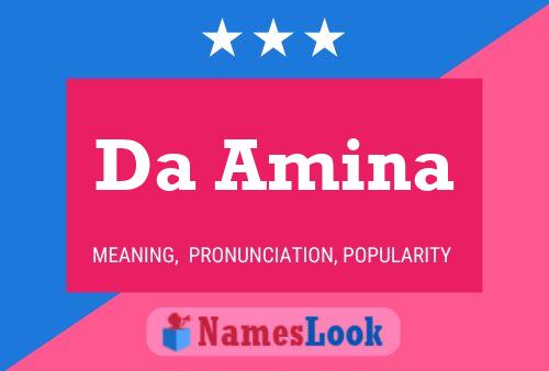 Da Amina Name Poster