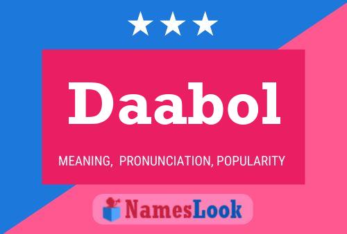 Daabol Name Poster