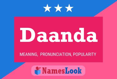 Daanda Name Poster