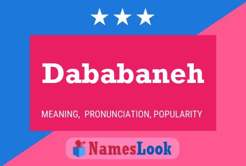 Dababaneh Name Poster