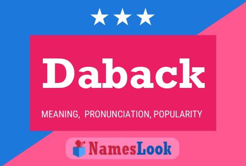 Daback Name Poster