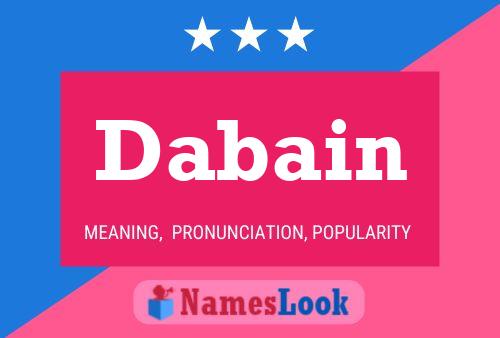 Dabain Name Poster