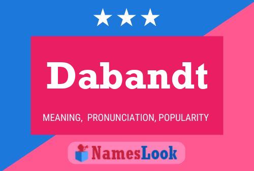 Dabandt Name Poster