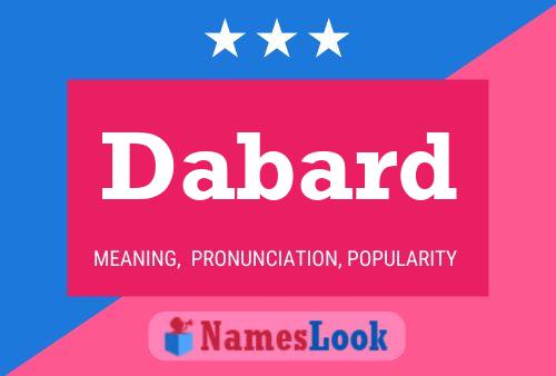 Dabard Name Poster