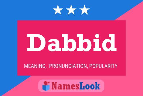 Dabbid Name Poster