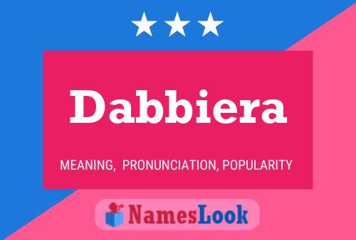 Dabbiera Name Poster