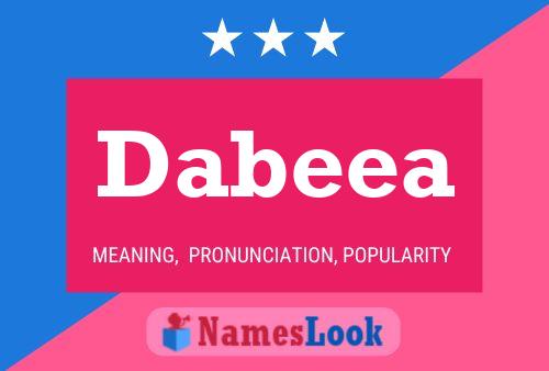 Dabeea Name Poster