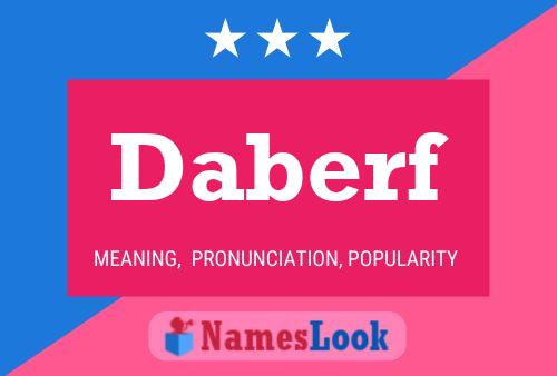 Daberf Name Poster