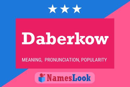 Daberkow Name Poster